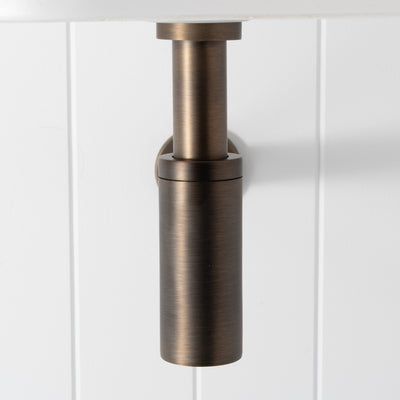 Firenze Basin Bottle Trap - Antique Brass