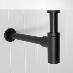Firenze Basin Bottle Trap — Matte Black
