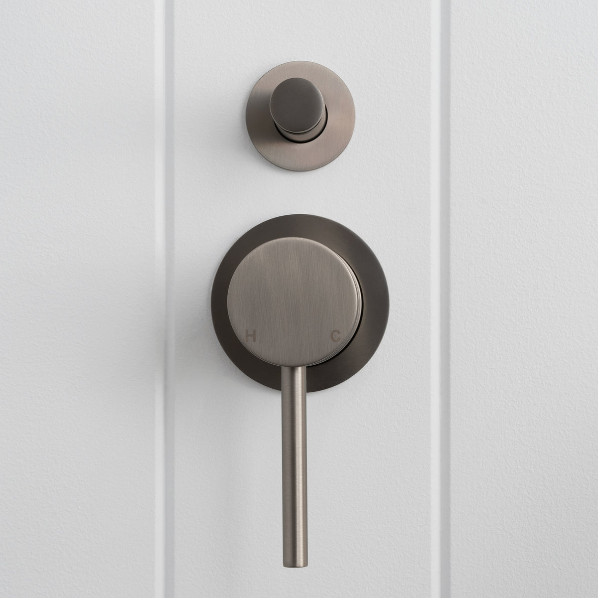 Cannes Shower Diverter and Mixer Brushed Nickel