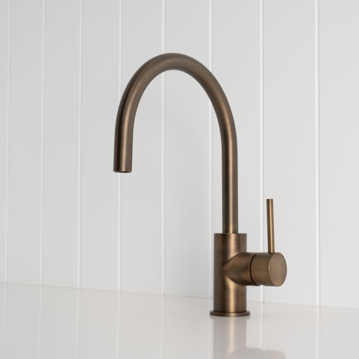 Como Kitchen Mixer Tap - Antique Brass