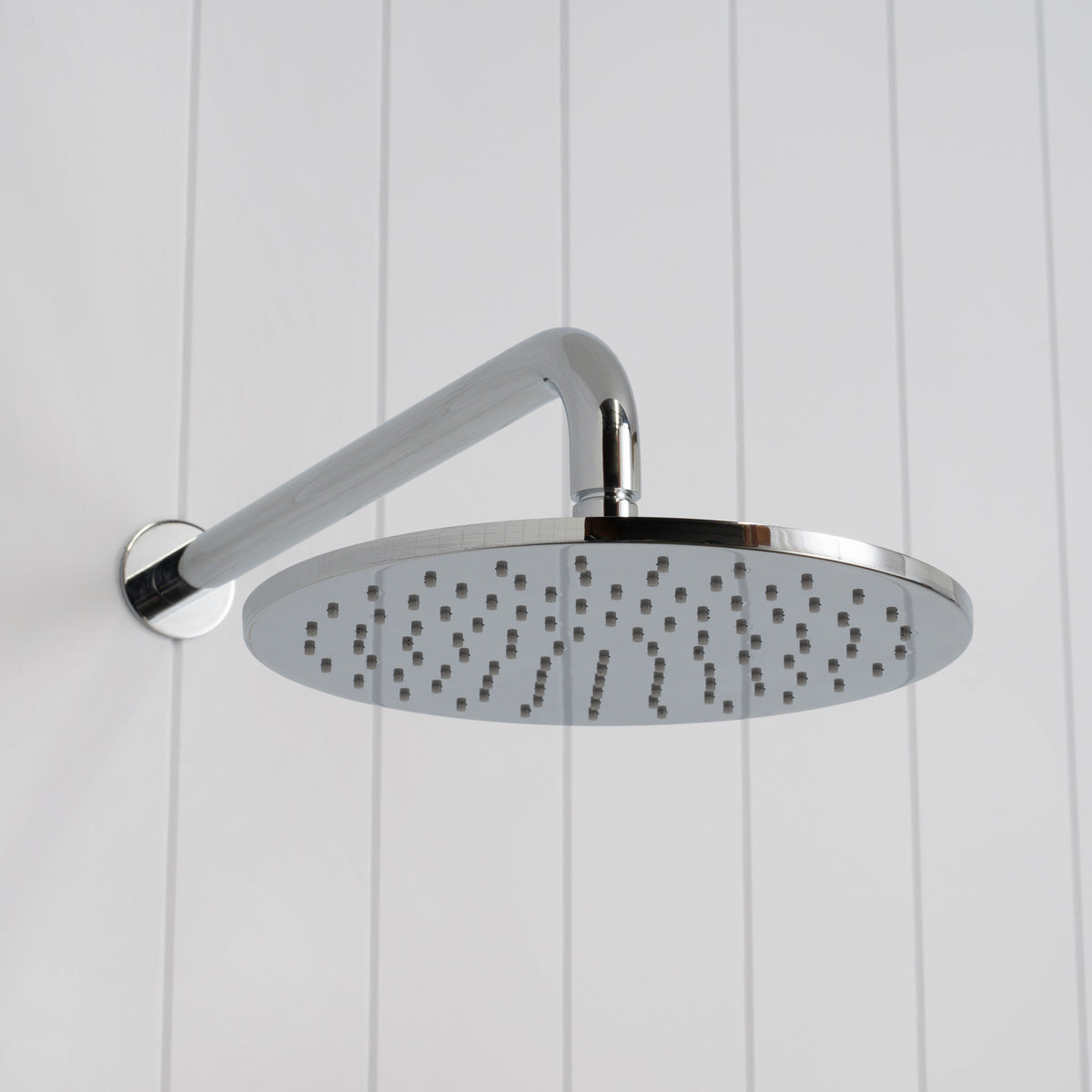 Bordeaux Wall Mounted Shower Head with Arm Chrome