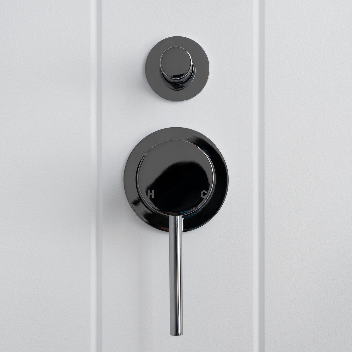 Cannes Shower Diverter and Mixer Chrome