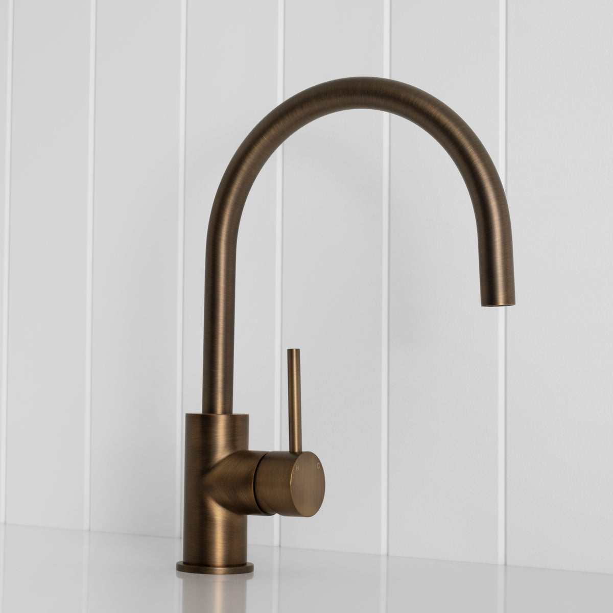 Como Kitchen Mixer Tap - Antique Brass