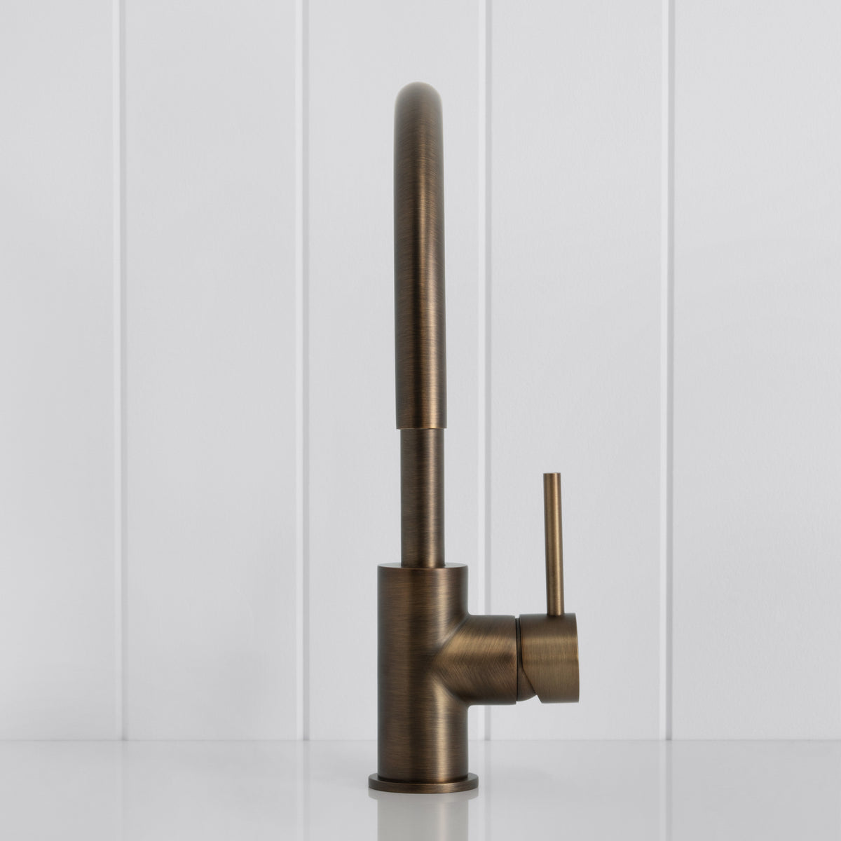 Como Kitchen Mixer Tap - Antique Brass