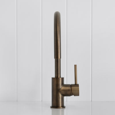 Como Kitchen Mixer Tap - Antique Brass