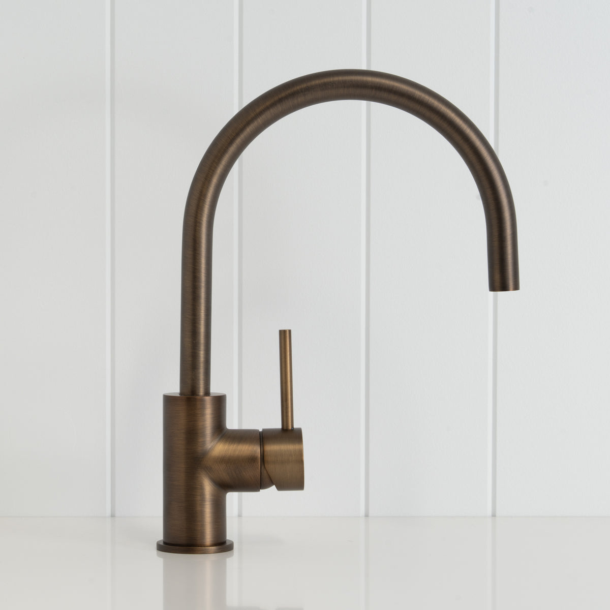 Como Kitchen Mixer Tap - Antique Brass