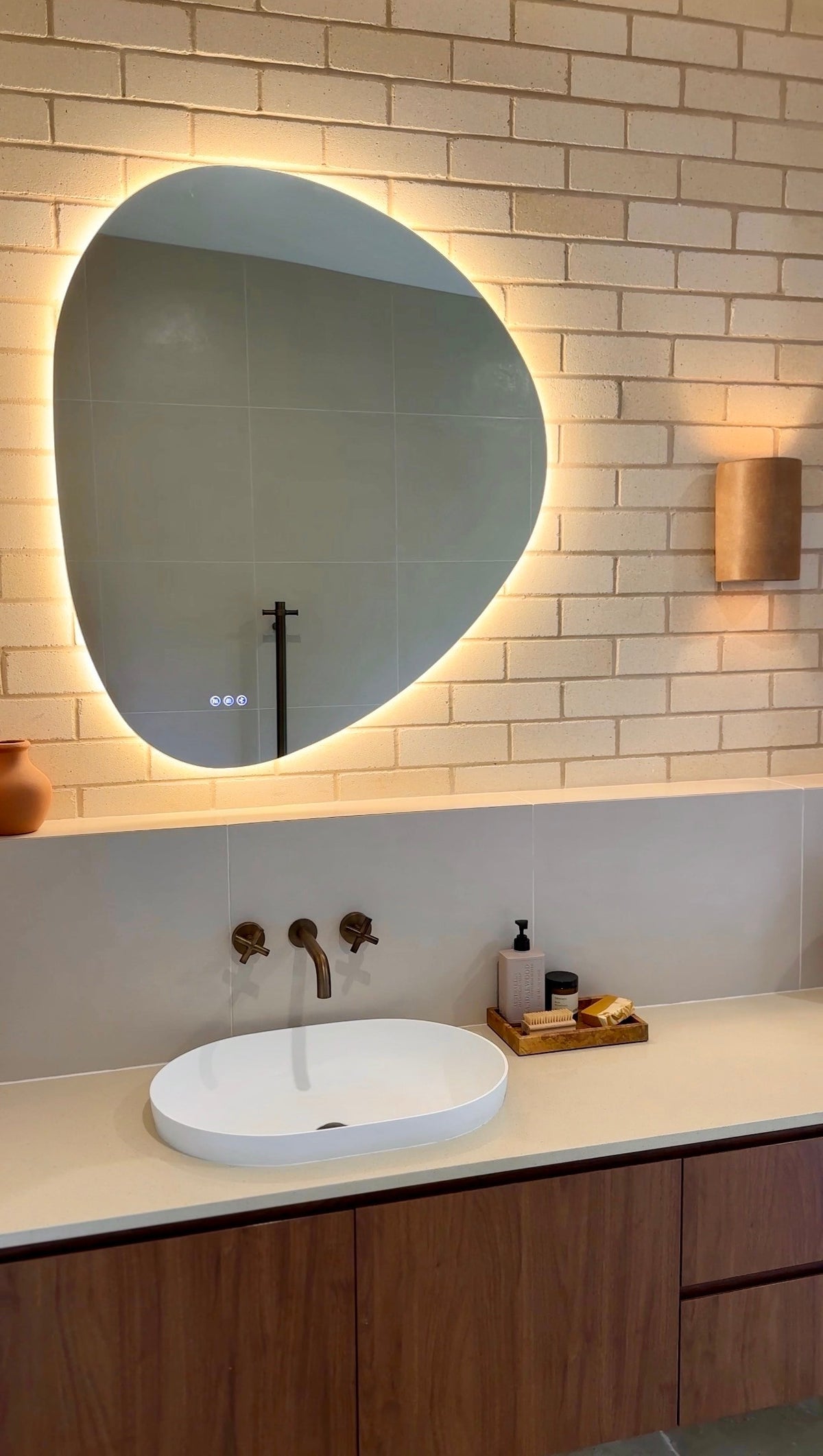 Lucca Irregular LED Bathroom Smart Mirror