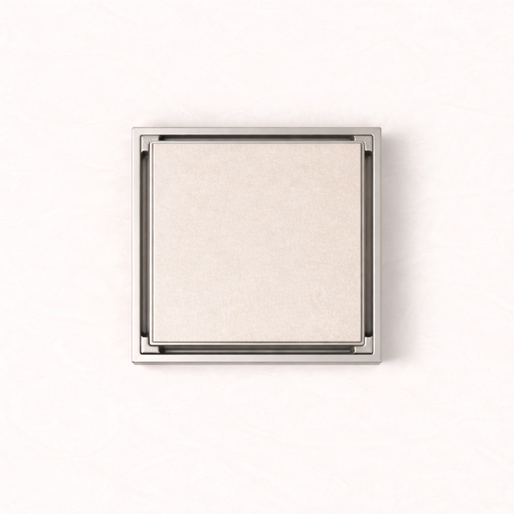 Granada Tile Insert Floor Waste Brushed Nickel