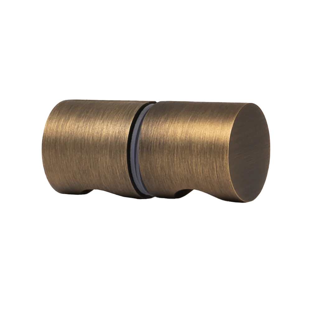 Corfu Shower Door Handle Antique Brass