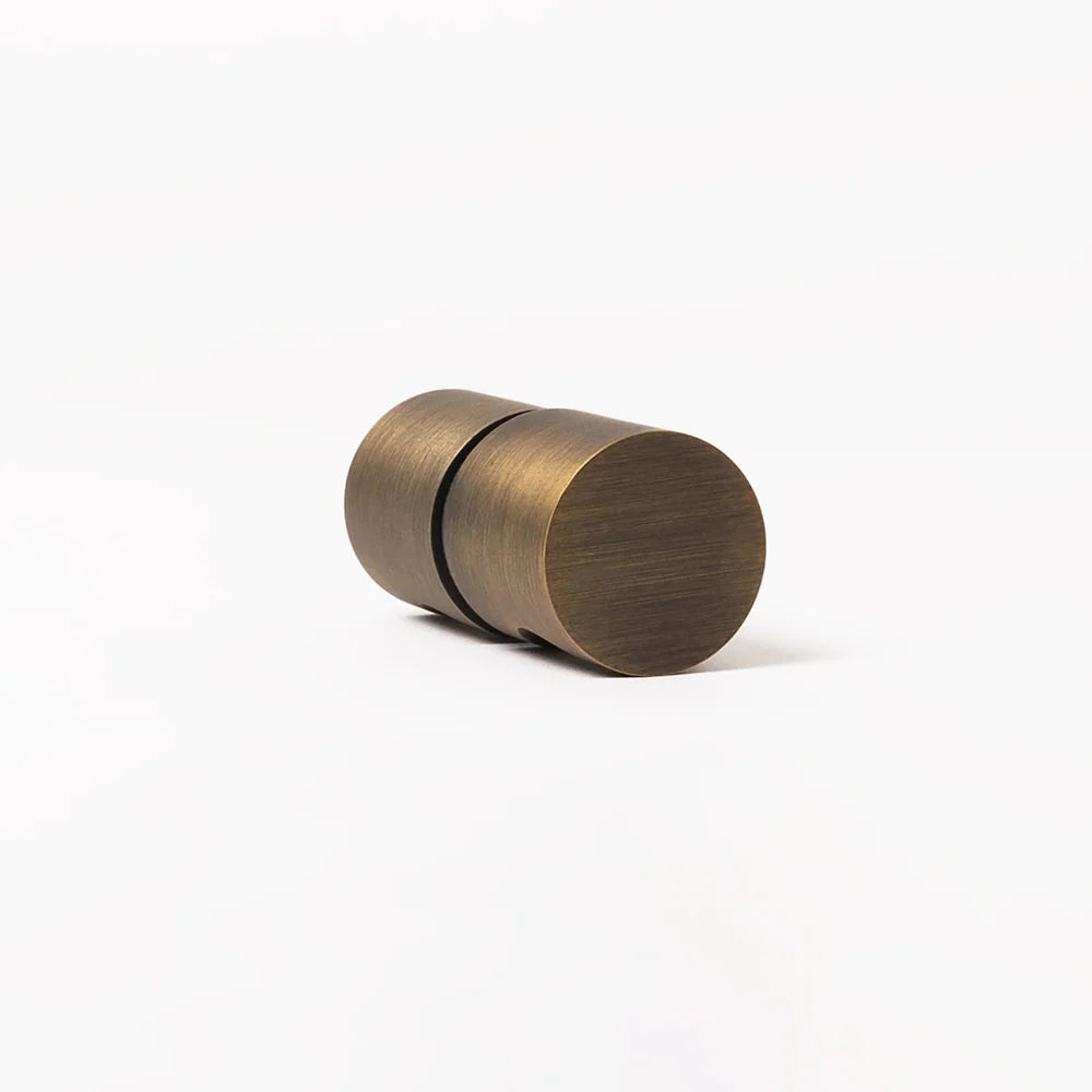 Corfu Shower Door Handle Antique Brass