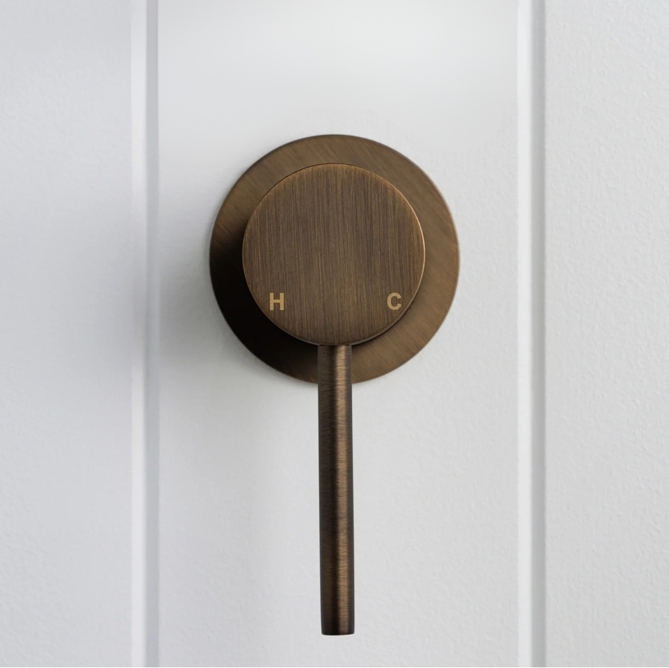 Milano Wall Mixer Antique Brass