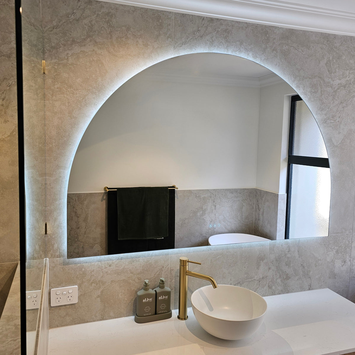 Santander Arch LED Bathroom Smart Mirror