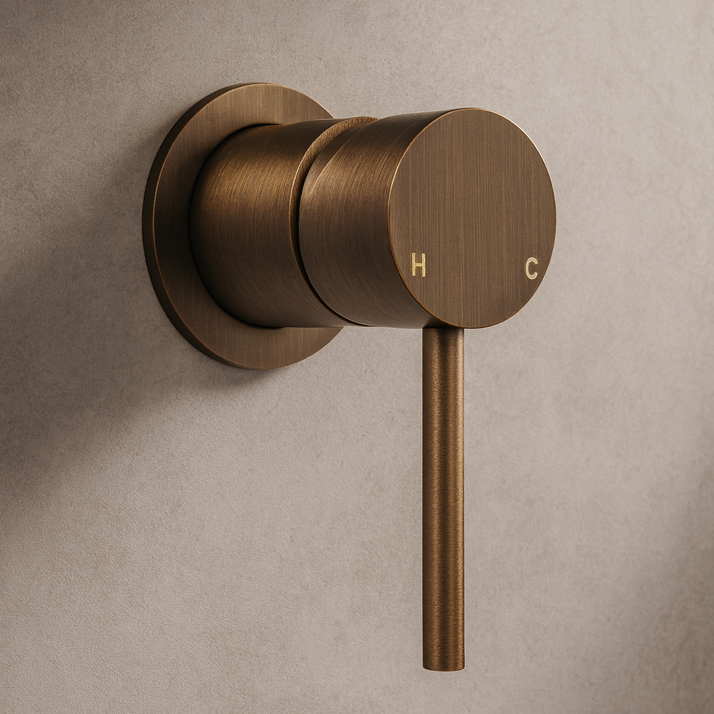 Milano Wall Mixer Antique Brass