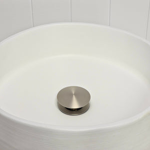 Lisbon Pop Up Basin Waste — Brushed Nickel