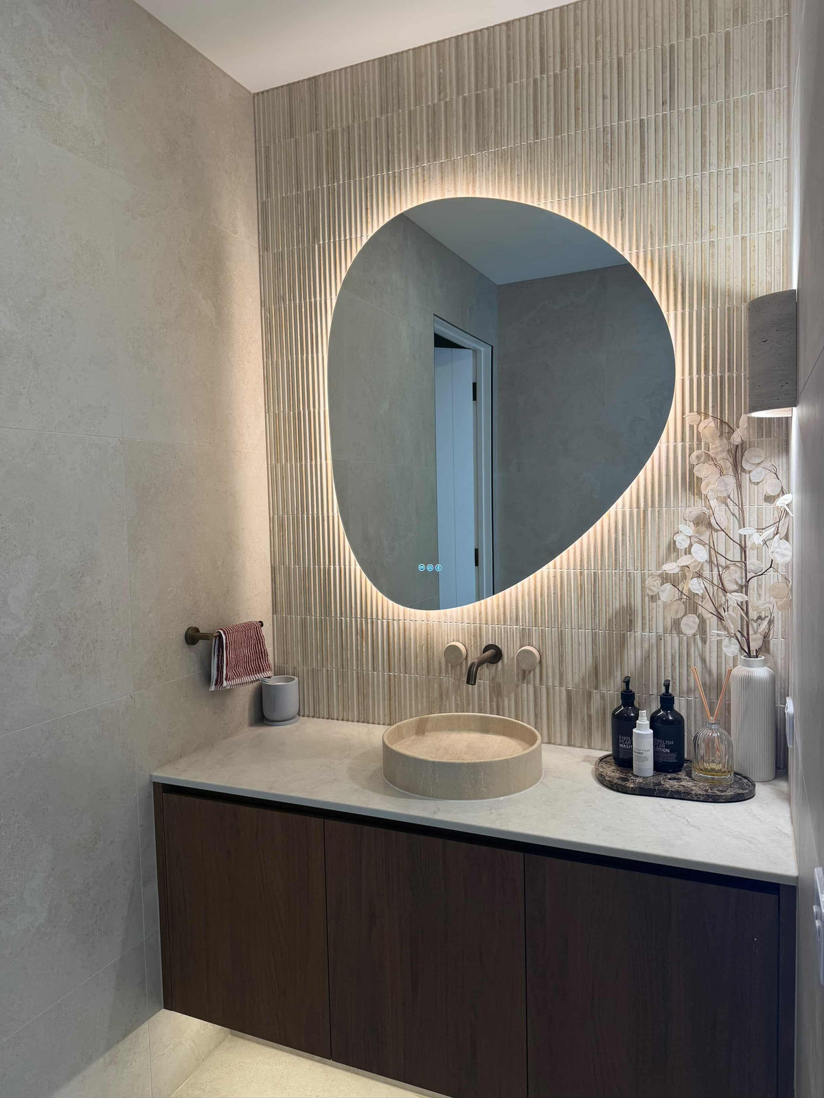Lucca Irregular LED Bathroom Smart Mirror