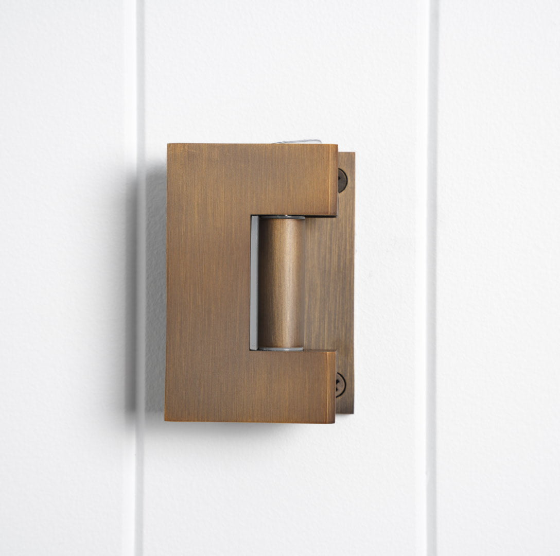 Rennes Shower Hinge Glass to Wall Antique Brass