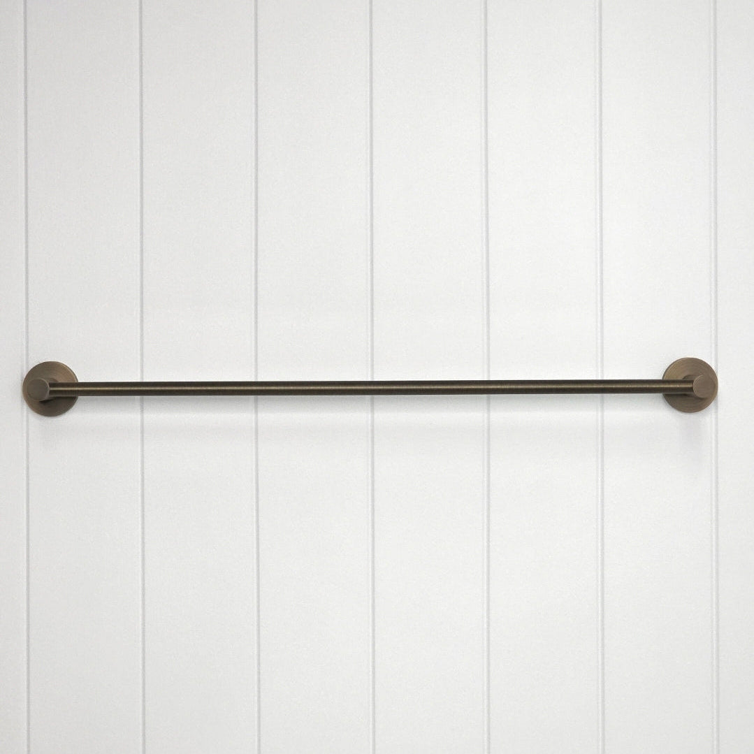 Provence 600mm Single Towel Rail Antique Brass