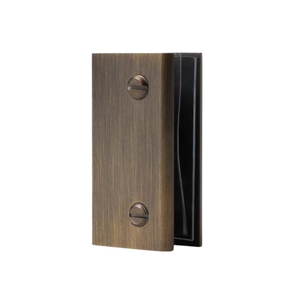 Rhodes Shower Glass Clamp Antique Brass