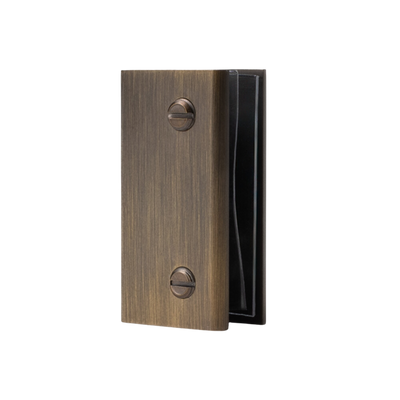 Rhodes Shower Glass Clamp Antique Brass
