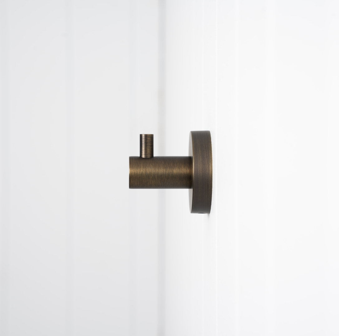 Copenhagen Robe Hook Antique Brass