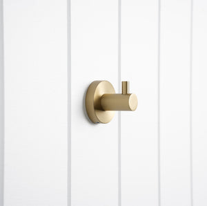 Copenhagen Robe Hook — Brushed Brass