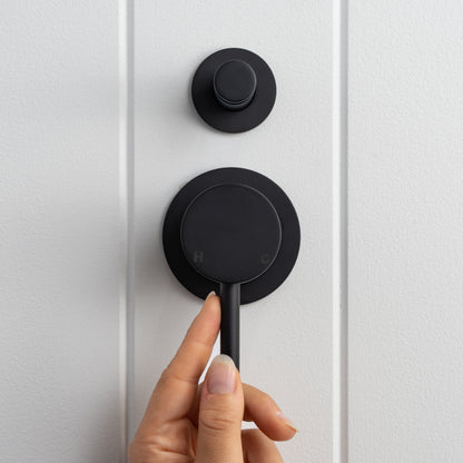 Cannes Shower Diverter and Mixer Matte Black