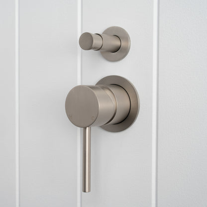 Cannes Shower Diverter and Mixer Brushed Nickel