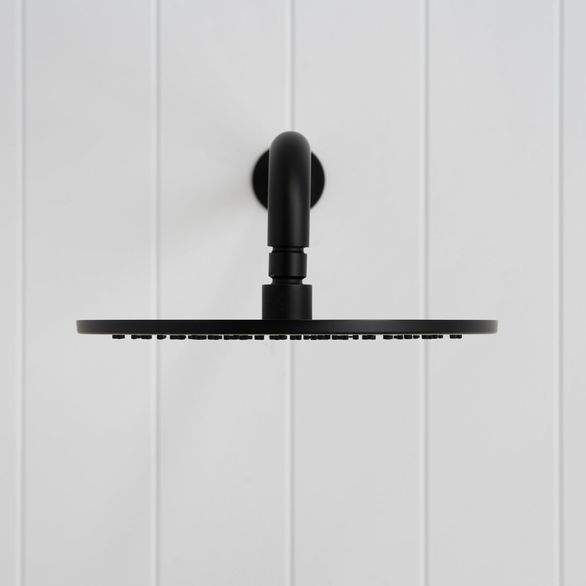 Bordeaux Wall Mounted Shower Head with Arm - Matte Black