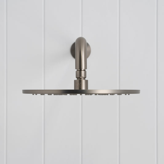 Bordeaux Wall Mounted Shower Head with Arm Brushed Nickel