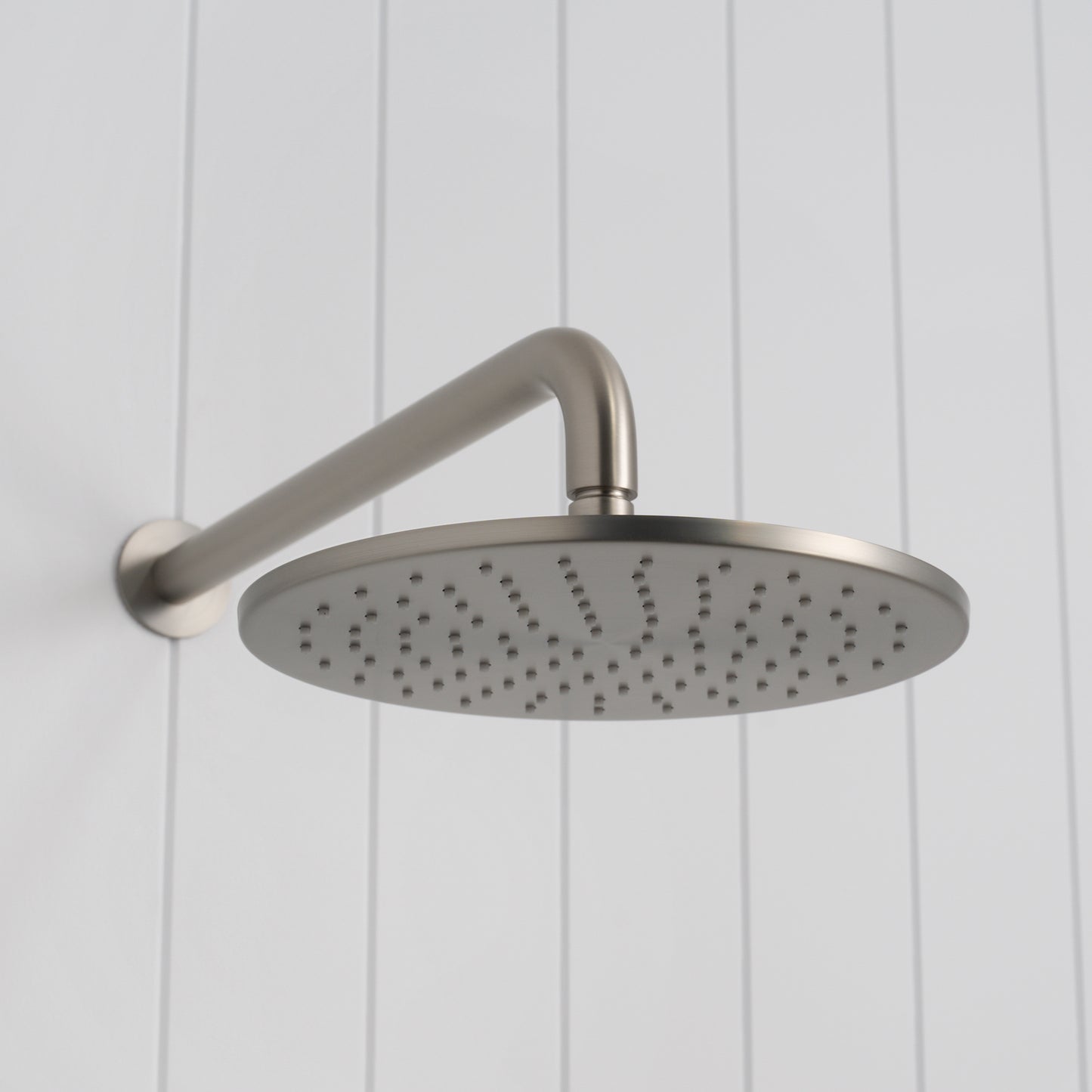 Bordeaux Wall Mounted Shower Head with Arm Brushed Nickel