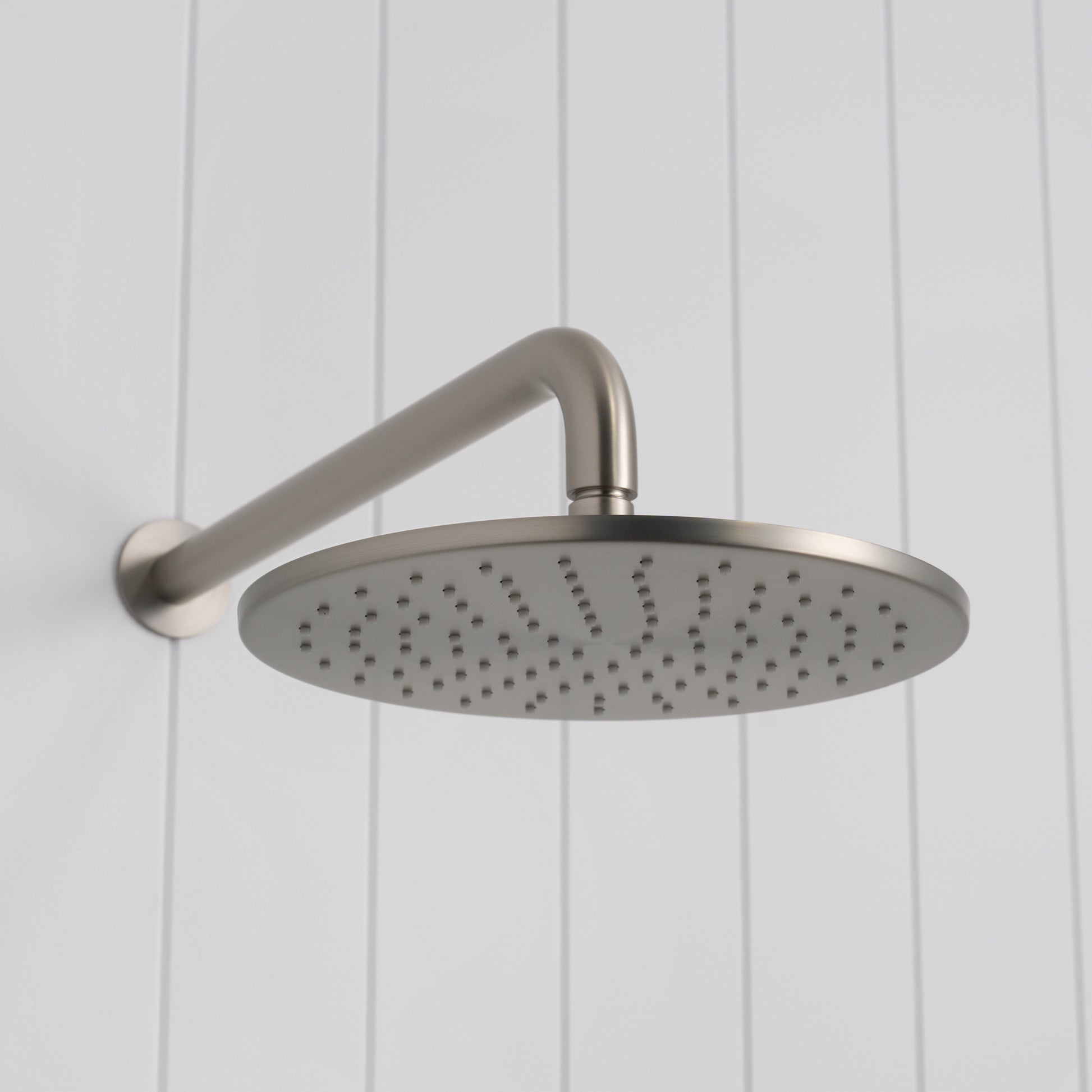 Bordeaux Wall Mounted Shower Head with Arm Brushed Nickel