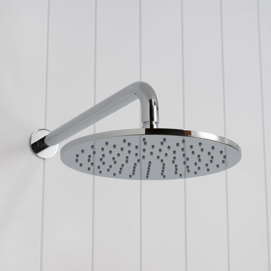 Bordeaux Wall Mounted Shower Head with Arm Chrome