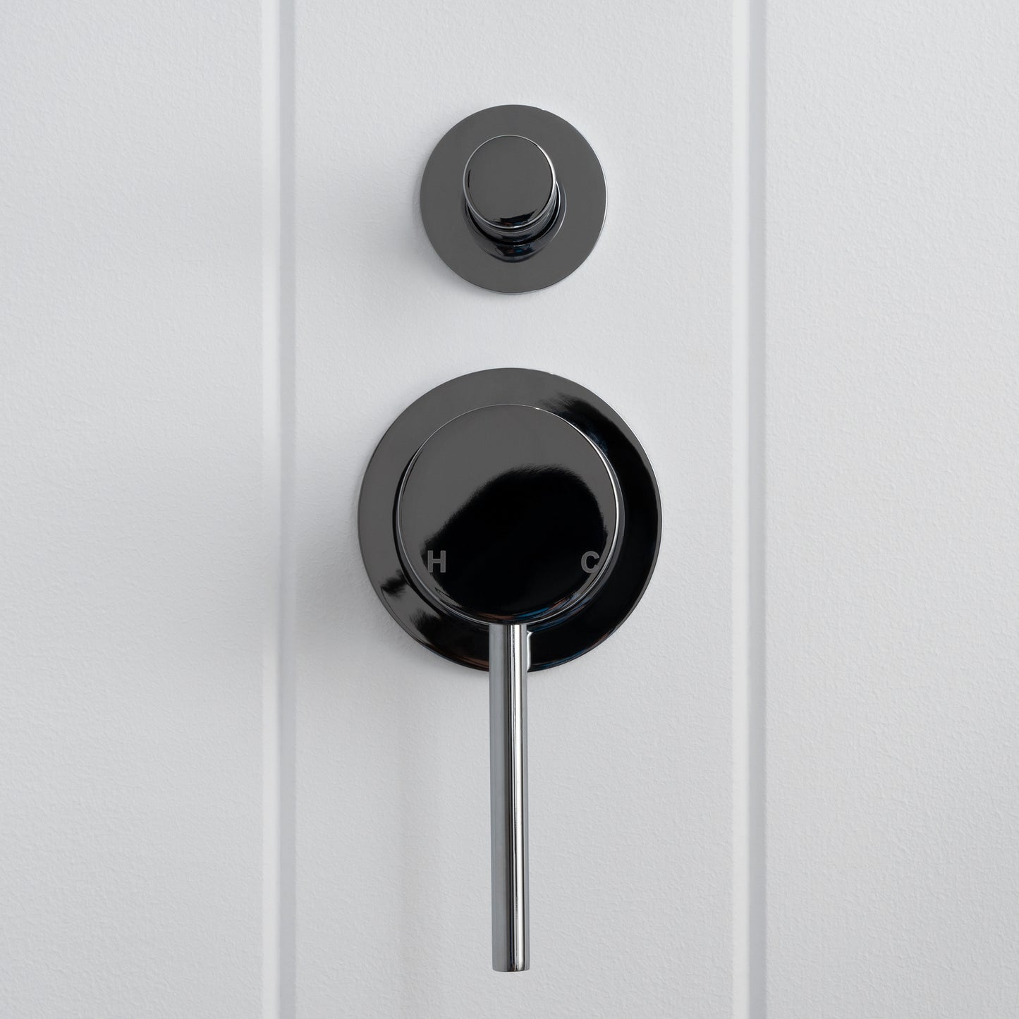 Cannes Shower Diverter and Mixer Chrome