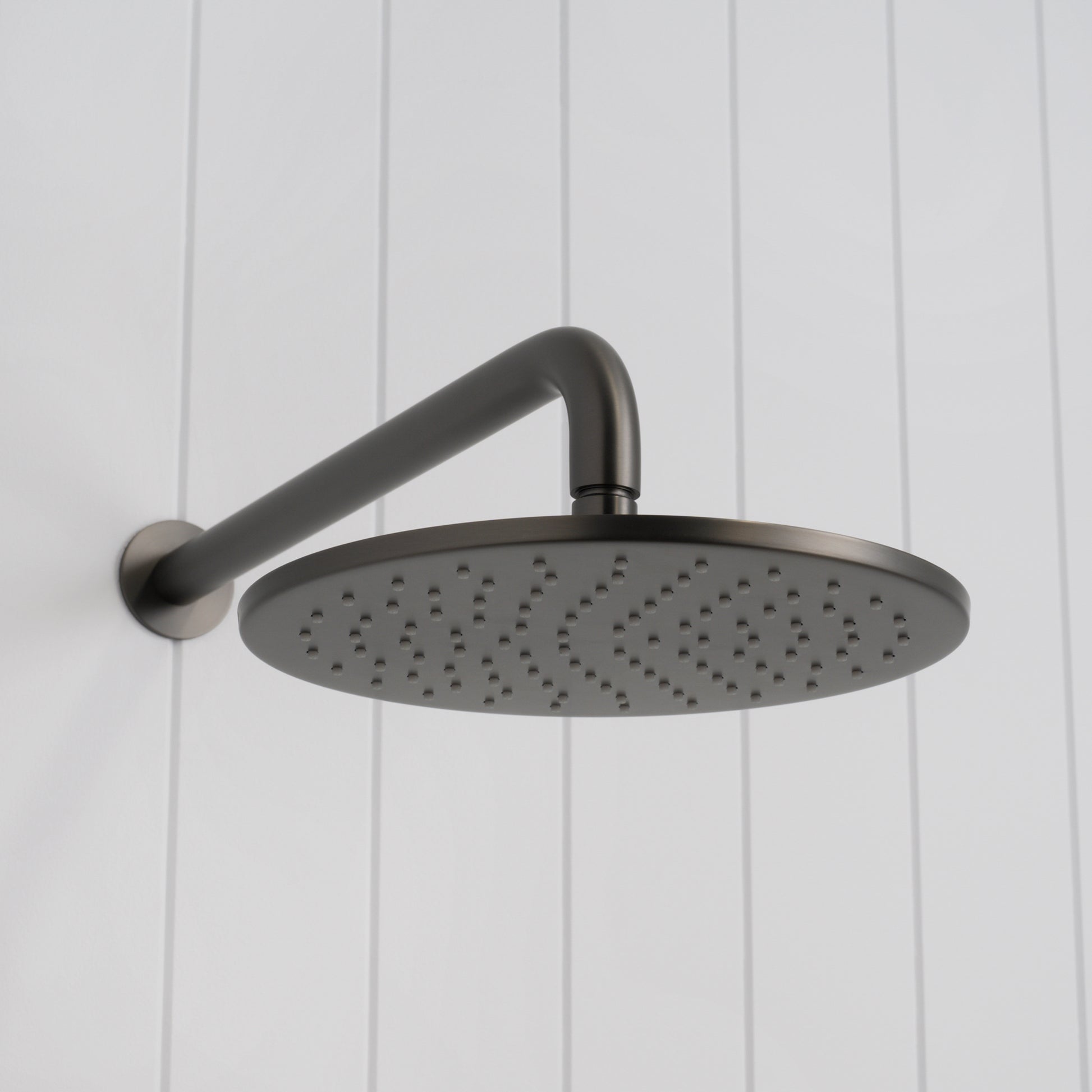 Bordeaux Wall Mounted Shower Head with Arm Gunmetal