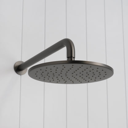 Bordeaux Wall Mounted Shower Head with Arm Gunmetal