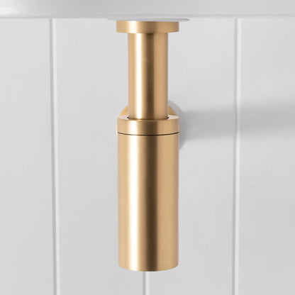Firenze Basin Bottle Trap - Brushed Brass Gold