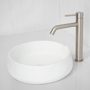 Vienna Tall Basin Mixer — Brushed Nickel