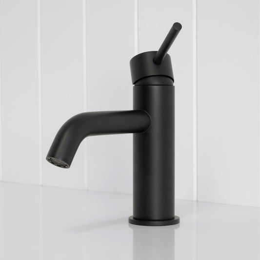 Vienna Short Basin Mixer Matte Black
