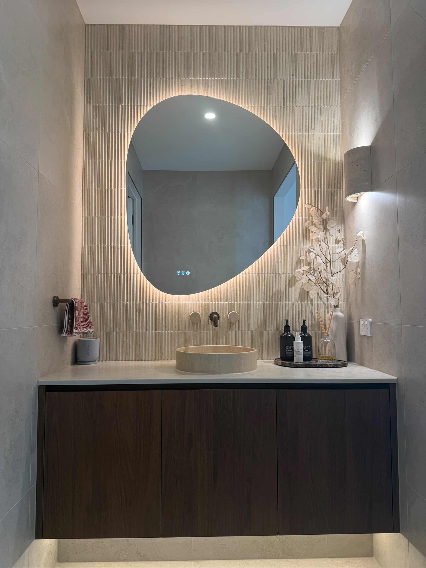 Lucca Irregular LED Bathroom Smart Mirror