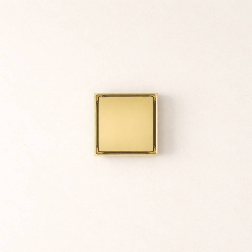 Granada Tile Insert Floor Waste Brushed Brass