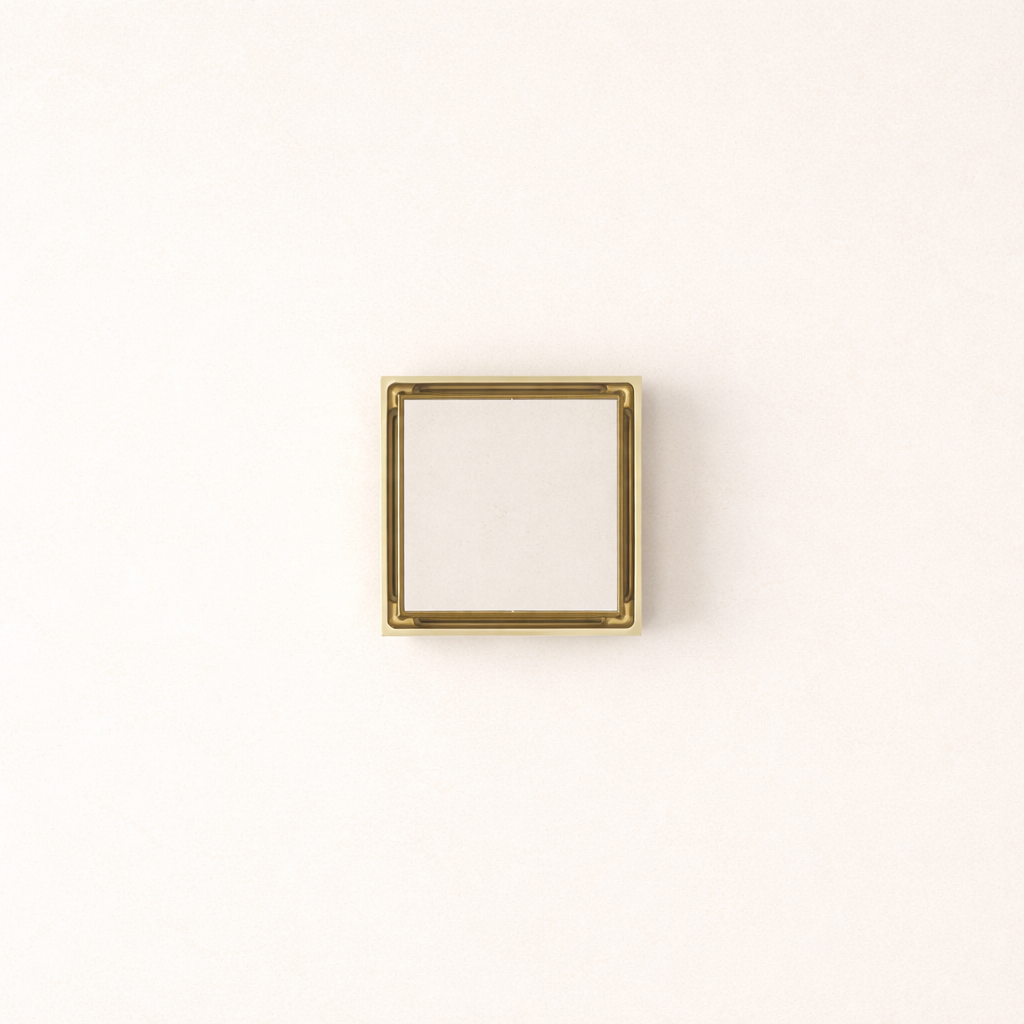Granada Tile Insert Floor Waste Brushed Brass