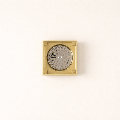 Granada Tile Insert Floor Waste Brushed Brass