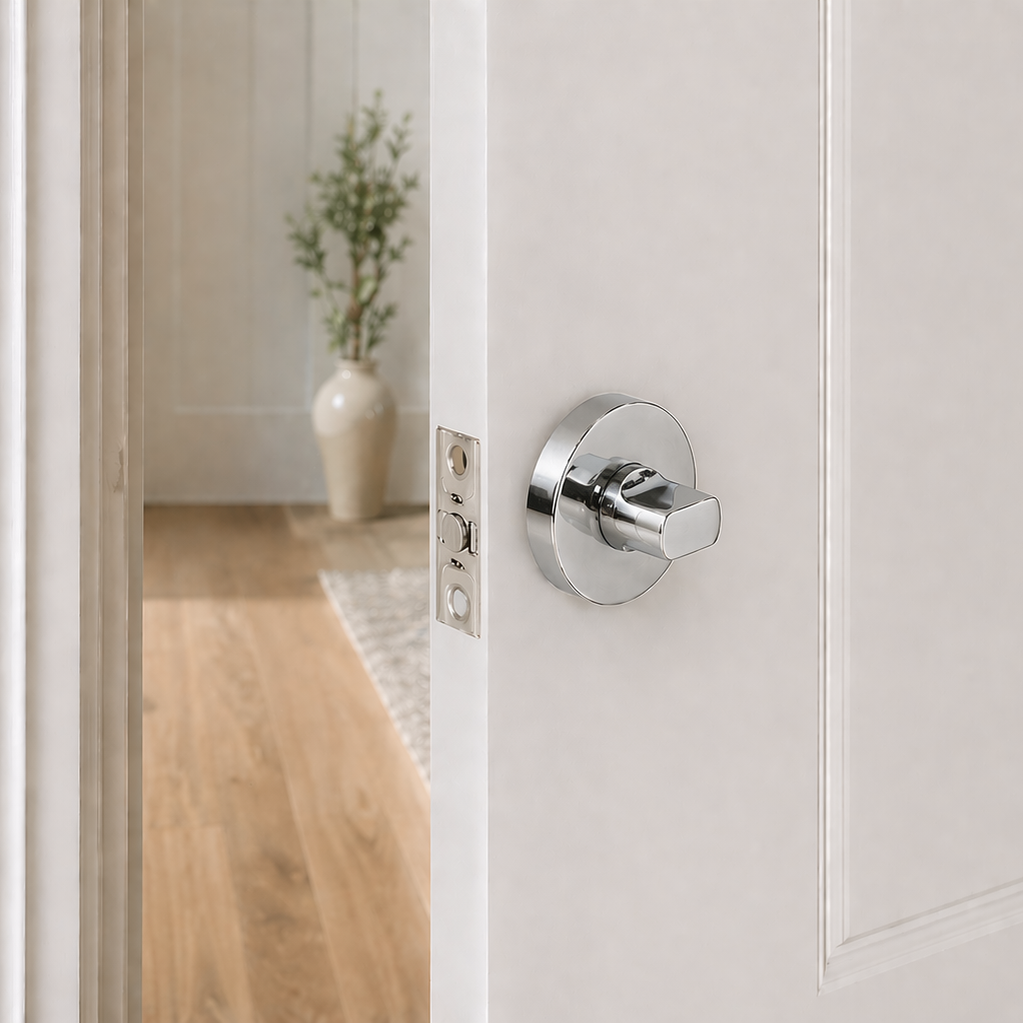 Prague Door Lock Chrome