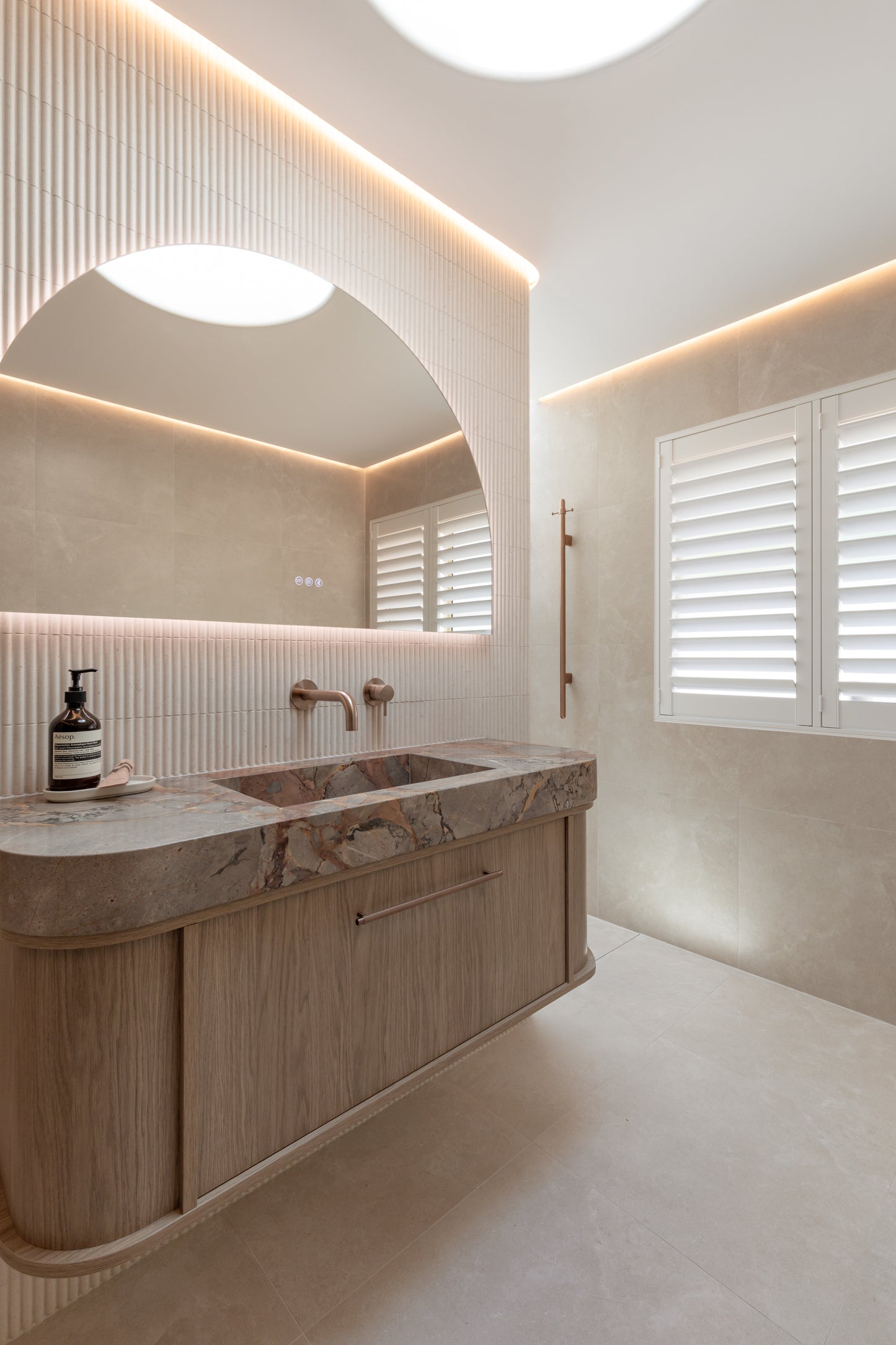 Santander Arch LED Bathroom Smart Mirror