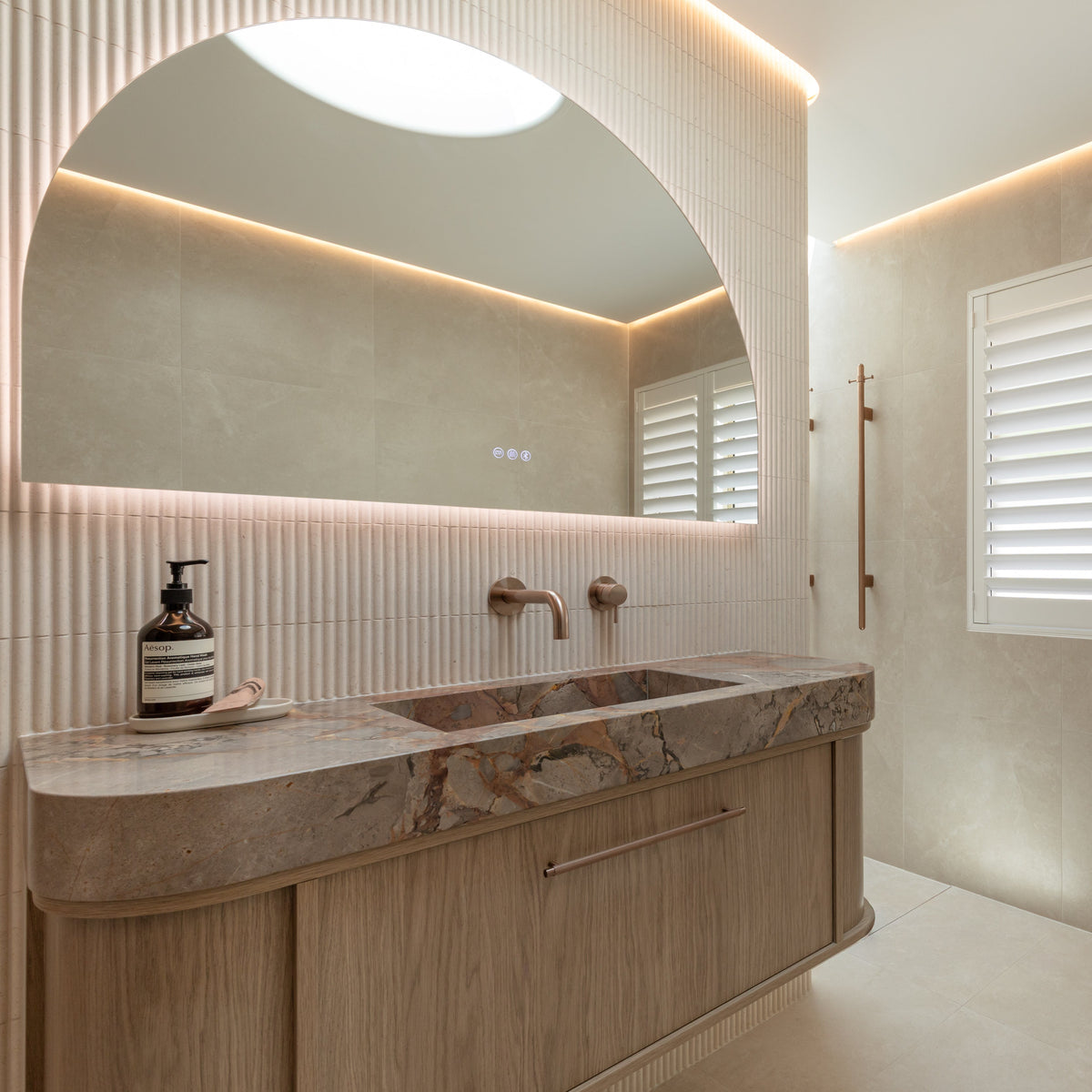 Santander Arch LED Bathroom Smart Mirror
