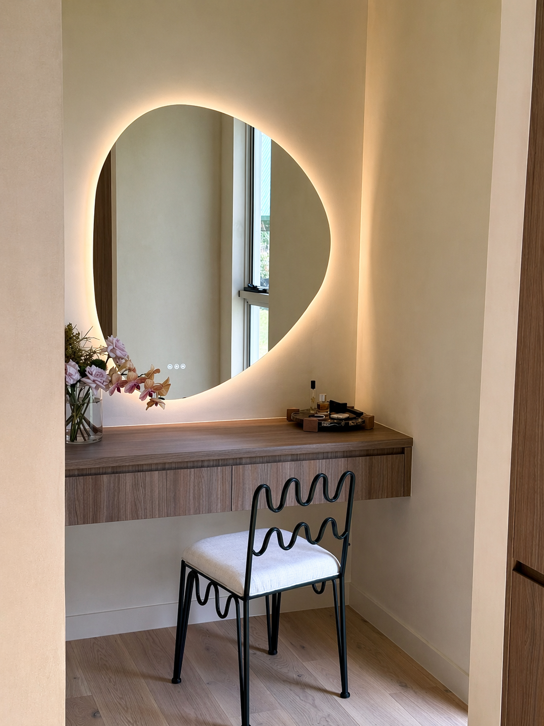 Lucca Irregular LED Bathroom Smart Mirror