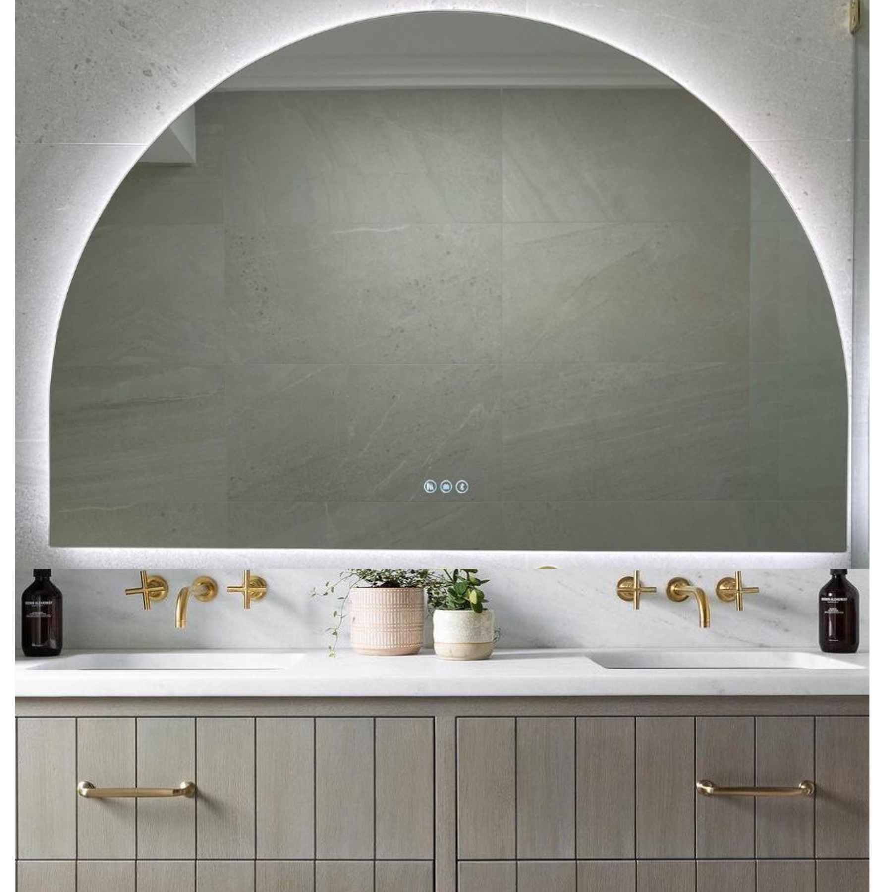 Santander Arch LED Bathroom Smart Mirror