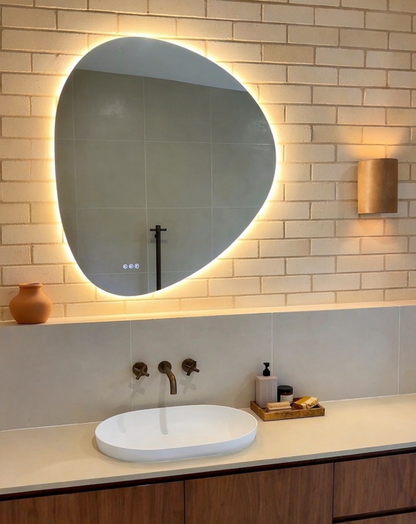 Lucca Irregular LED Bathroom Smart Mirror