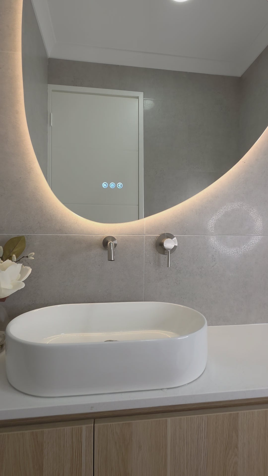 Lucca Irregular LED Bathroom Smart Mirror