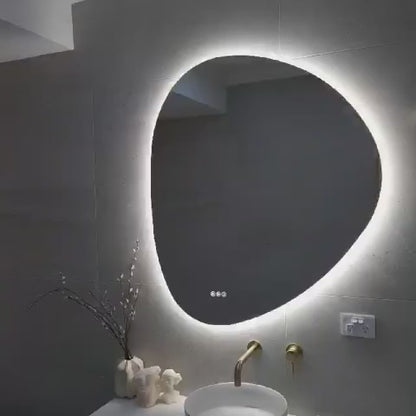 Lucca Irregular LED Bathroom Smart Mirror